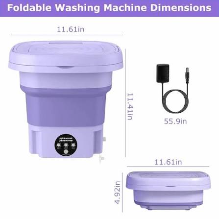 PORTABLE FOLDABLE MINI WASHING MACHINE