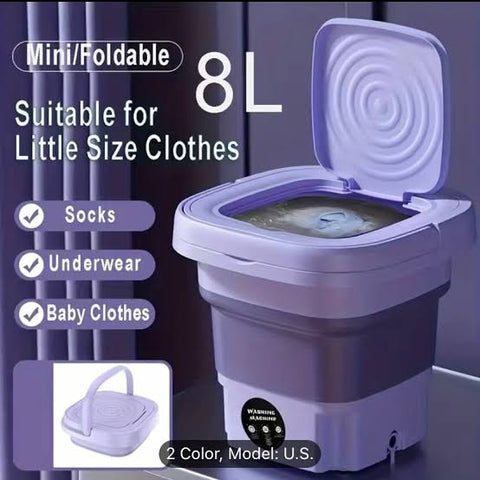 PORTABLE FOLDABLE MINI WASHING MACHINE